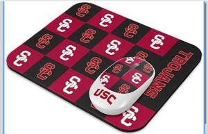 NCAA USC Trojans Wireless Mouse + Mousepad Combo Set